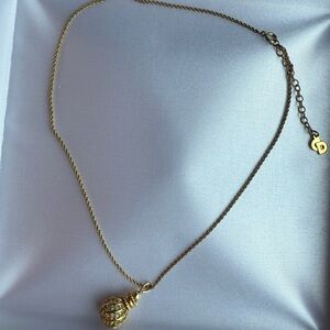 Vintage Dior Crystal Ball Pendant Necklace